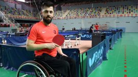 Masa tenisinde Ali Öztürk çeyrek finale yükseldi