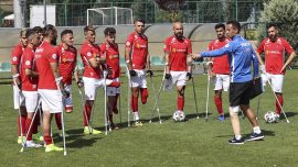 Ampute Milli Takımı yarı final için İrlanda karşısında