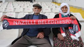 Nazilli Belediyesporlu futbolcuya ''nine-dede'' desteği