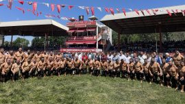 Başpehlivanlar "cihan pehlivanı" Koca Yusuf'u unutmadı